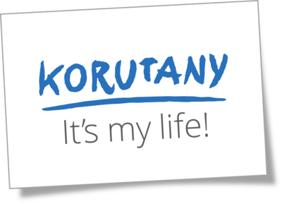 Logo reklamy na Korutany