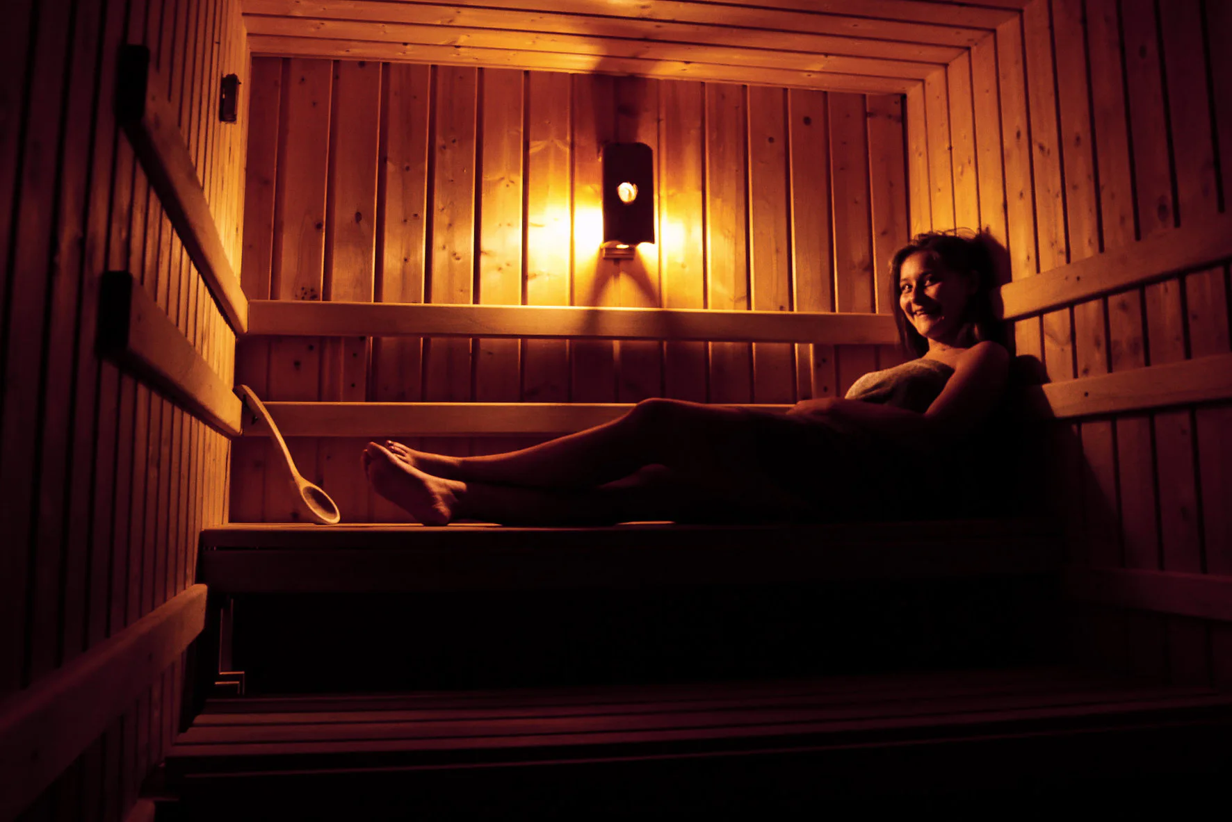 Private Sauna im Ferienhaus Anderles-Alm